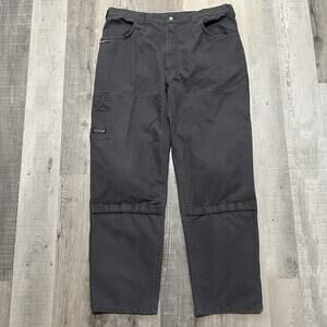 Arborwear Original Tree Climbers’ Pants Mens Gray Double Knee Canvas Work Wear